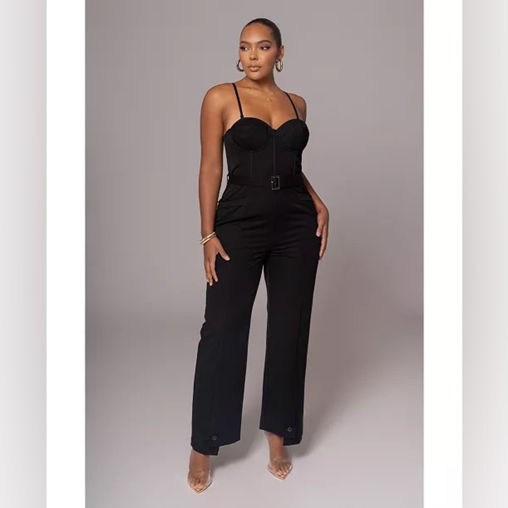 JLUXLABEL Women's Sweetheart Aroma Jumpsuit Black XS NWOT